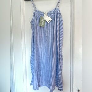 H & M blue striped
